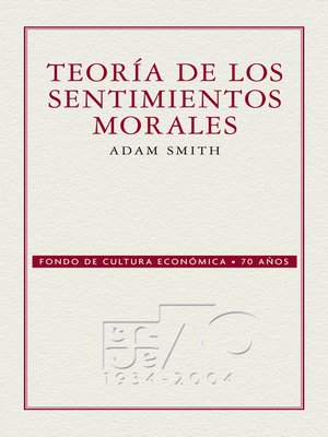 cover image of Teoría de los sentimientos morales